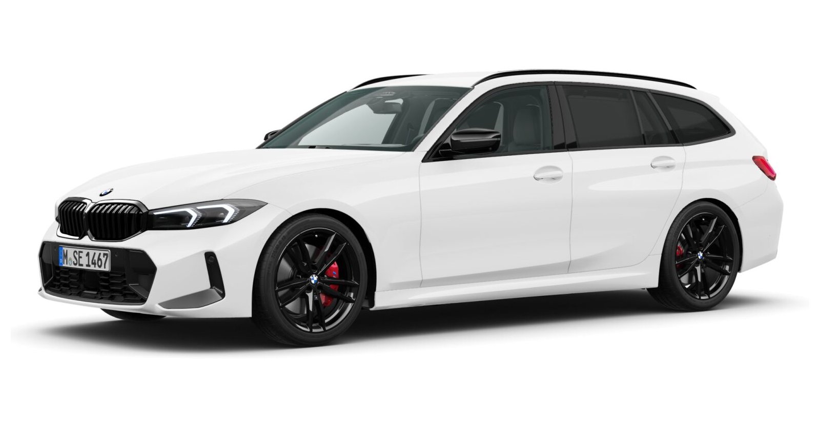 BMW 330d xDrive Touring in Weiß von vorne