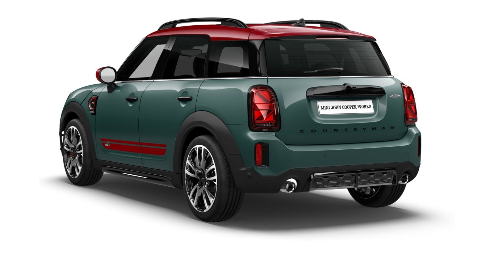MINI MINI Countryman in Grün von hinten