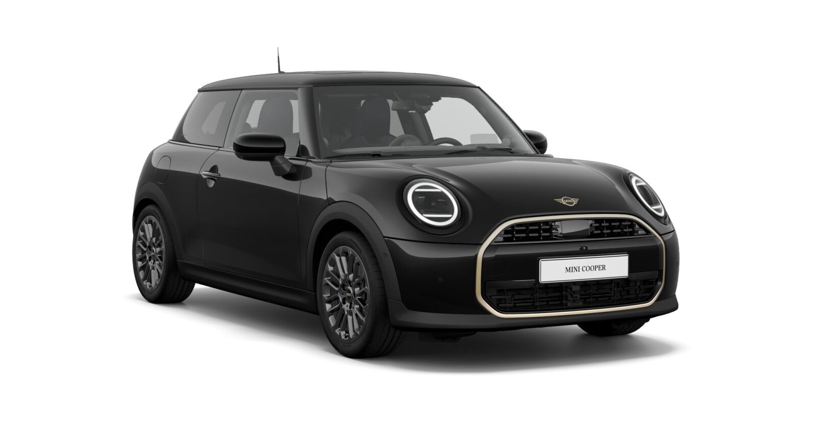 MINI MINI 3-Türer in Schwarz von vorne