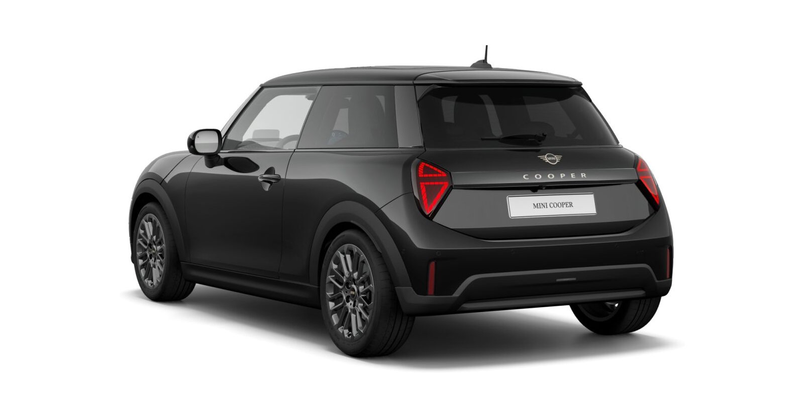 MINI MINI 3-Türer in Schwarz von hinten