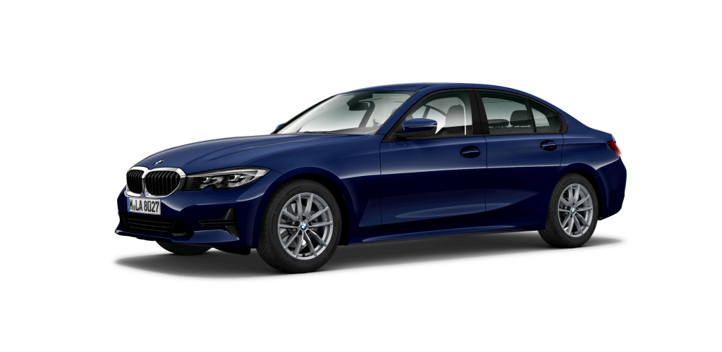 BMW BMW 3er in Blau von vorne BMW BMW 3er in Blau von vorne