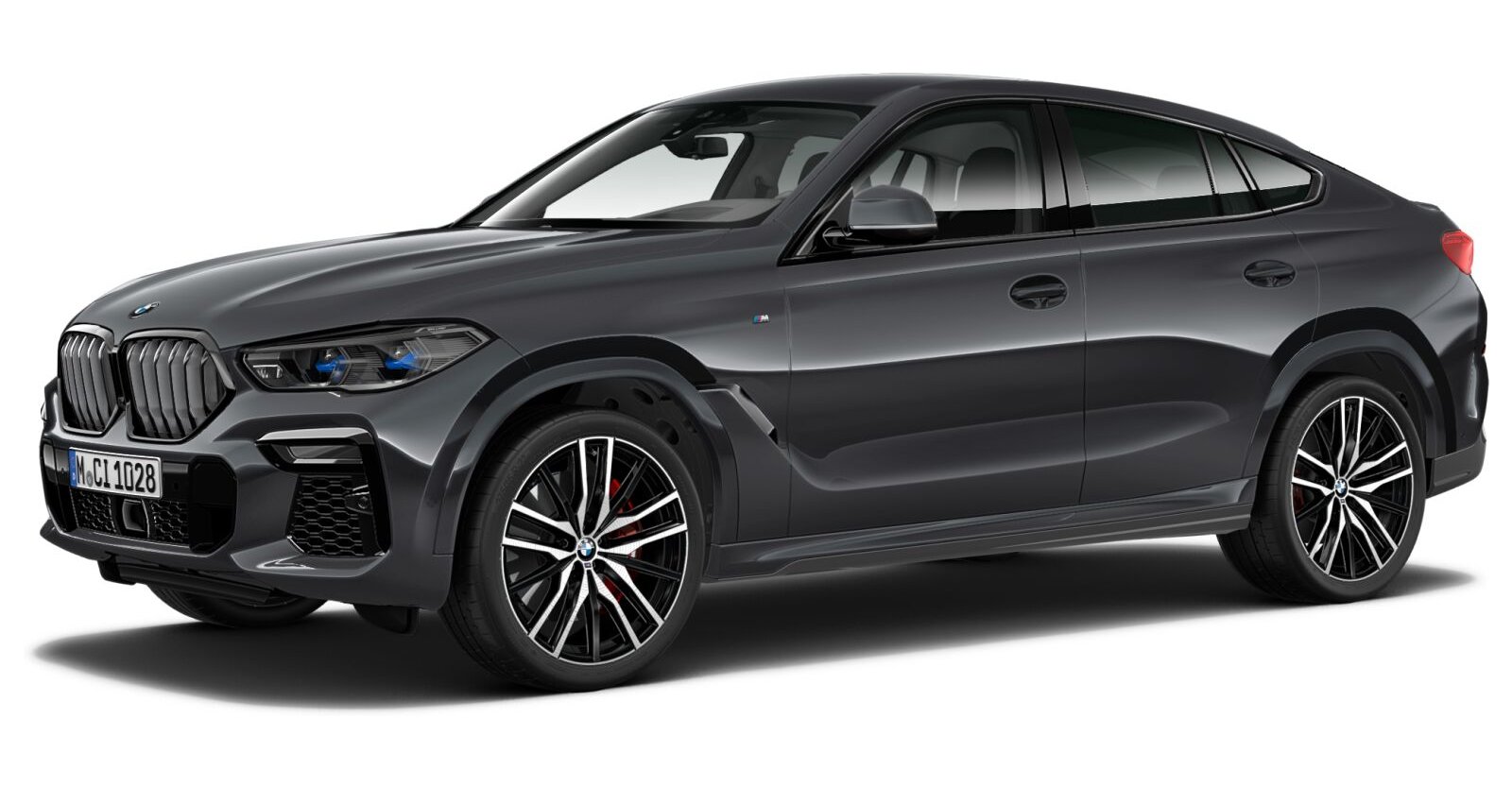 BMW X6 M50i in Grau von vorne