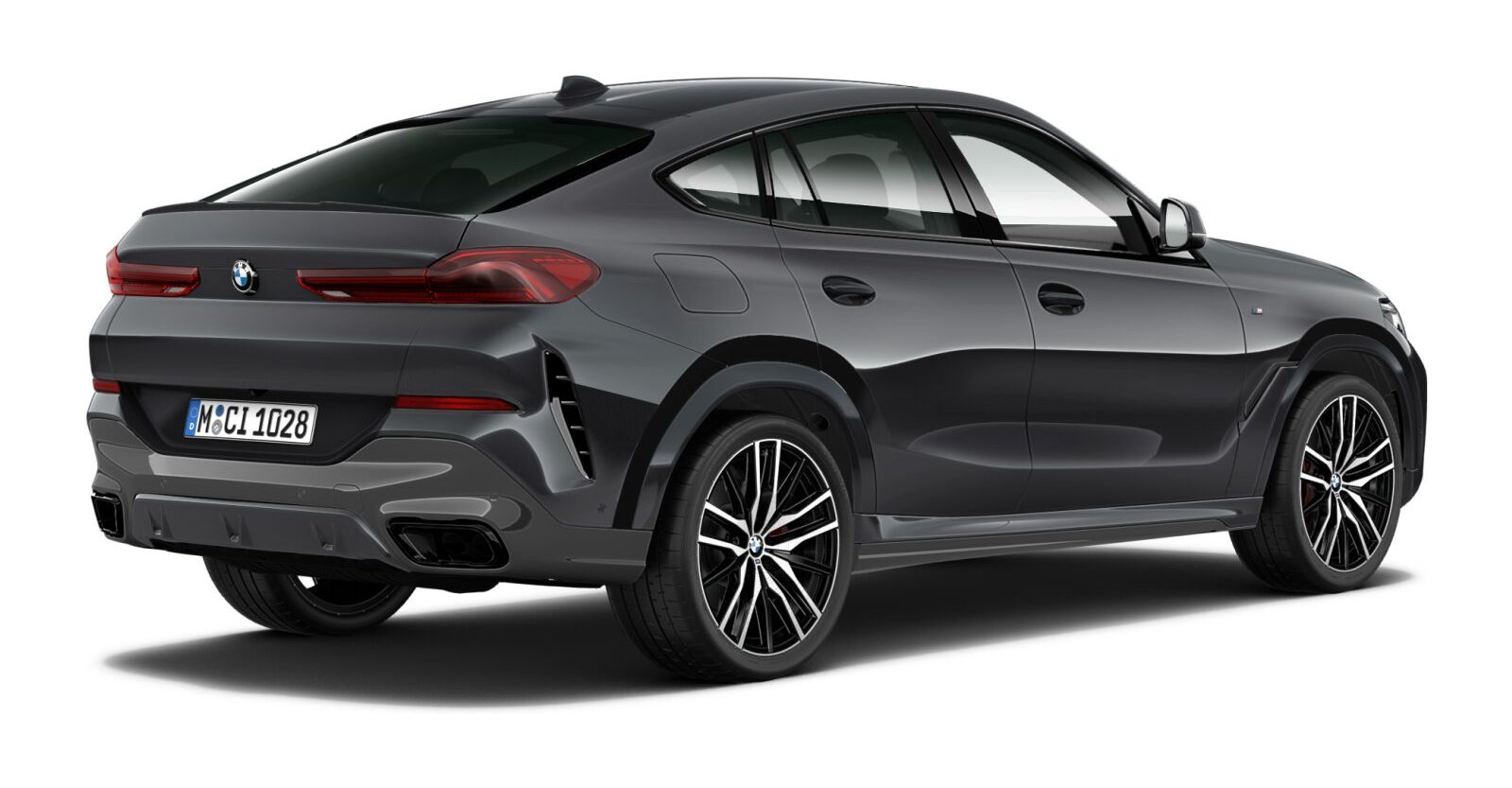 BMW BMW X in Grau von hinten