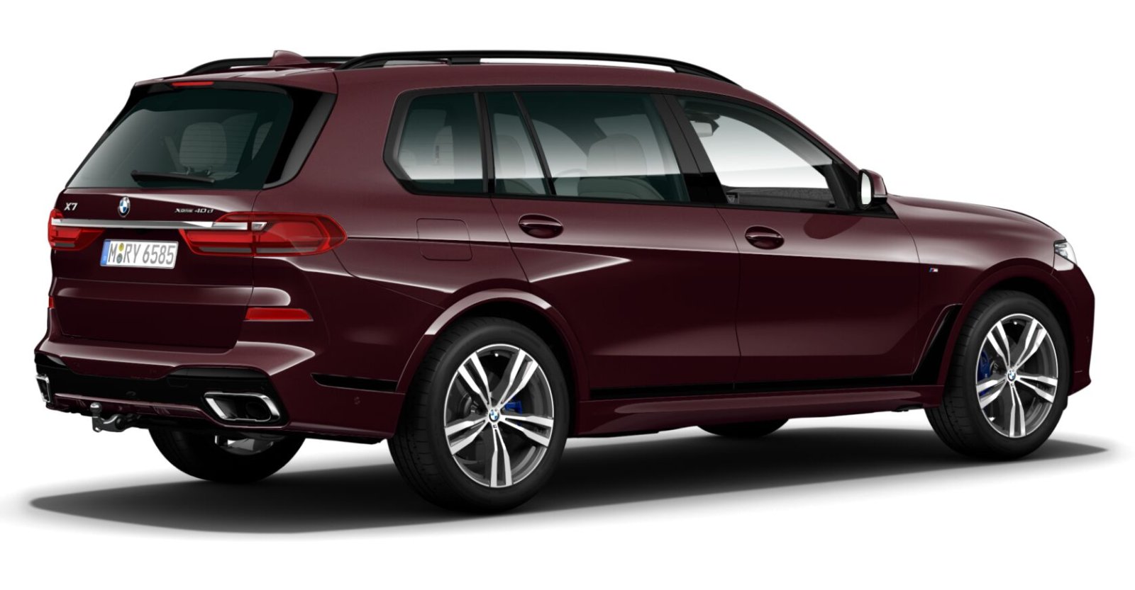 BMW BMW X in Rot von hinten BMW BMW X in Rot von hinten