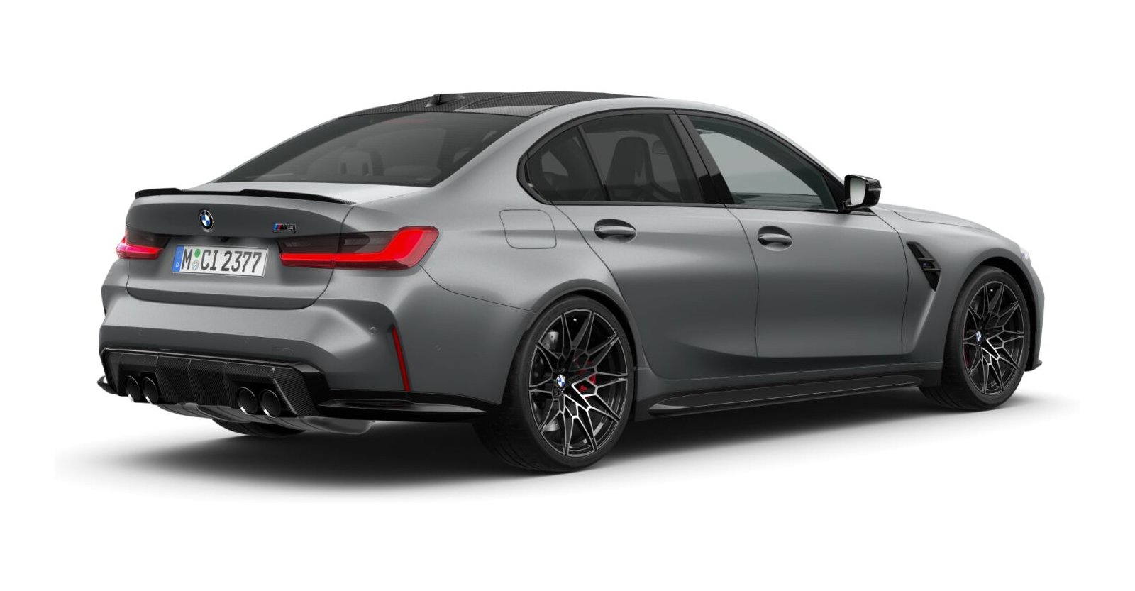 BMW BMW M in Grau von hinten