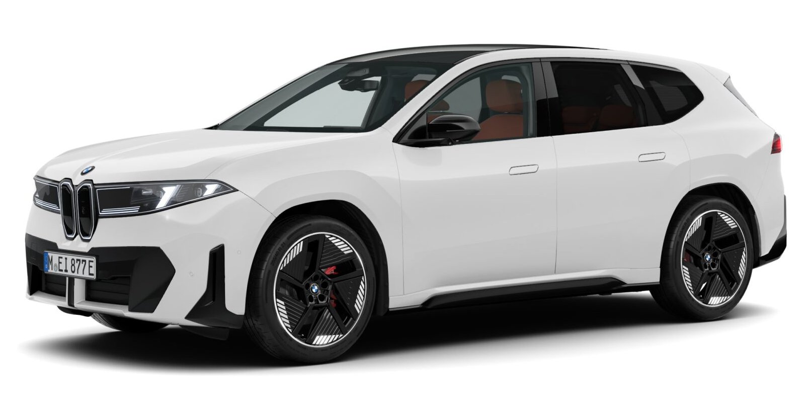 BMW iX3 40 in Weiß von vorne