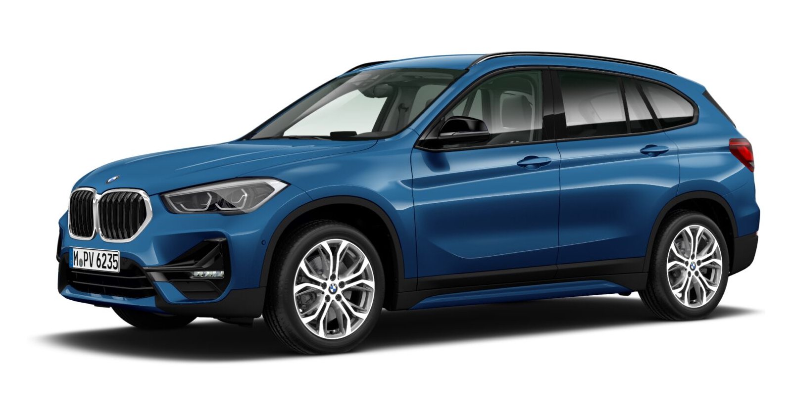 BMW BMW X in Blau von vorne BMW BMW X in Blau von vorne