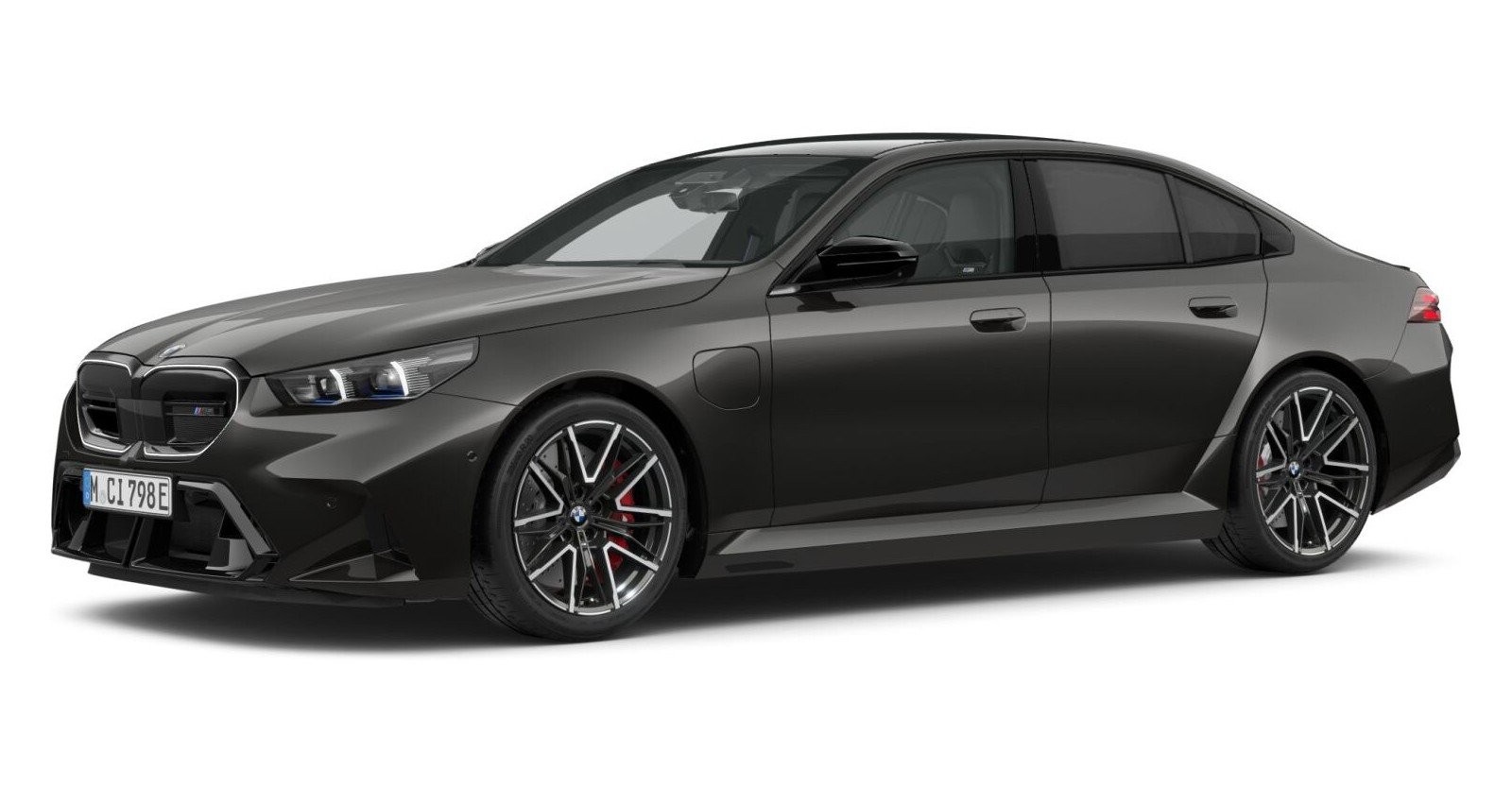 BMW M5 Limousine in Grau von vorne BMW M5 Limousine in Grau von vorne