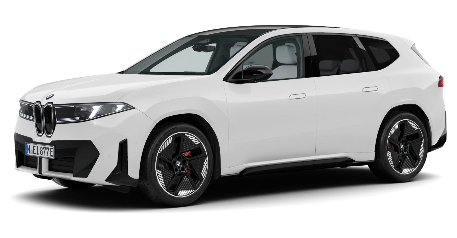 BMW iX3 40 in Weiß von vorne
