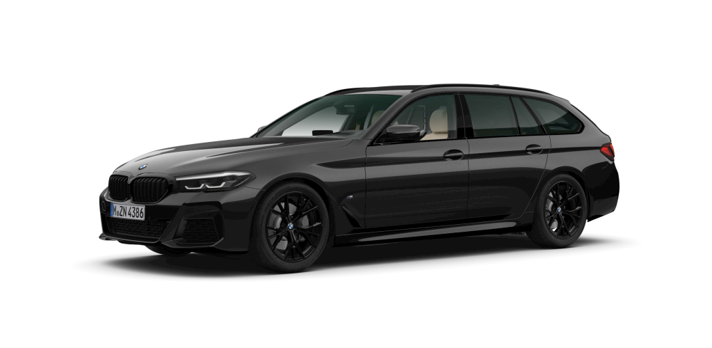 BMW BMW 5er in Schwarz von vorne BMW BMW 5er in Schwarz von vorne