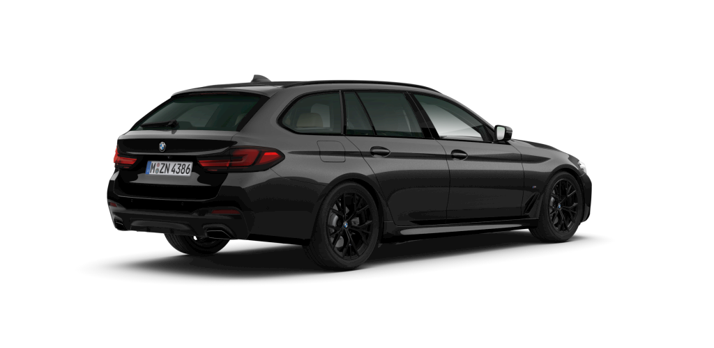 BMW BMW 5er in Schwarz von hinten BMW BMW 5er in Schwarz von hinten