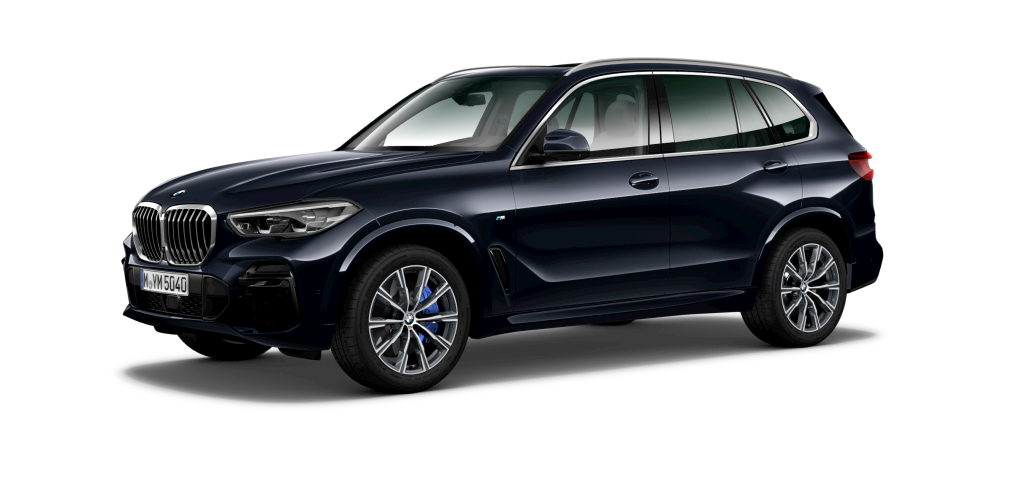 BMW X5 xDrive30d in Schwarz von vorne