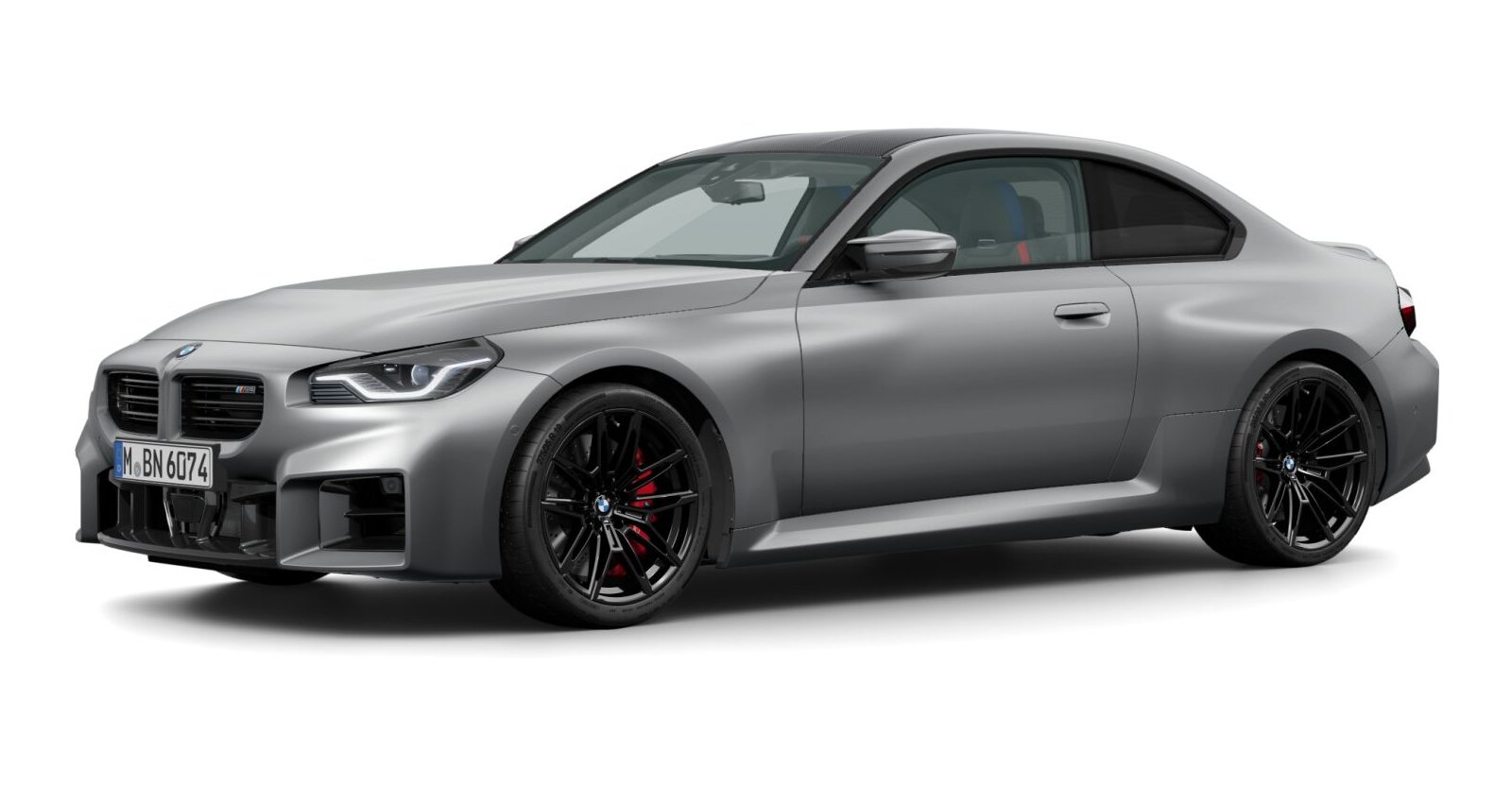 BMW M2 Coupé in Grau von vorne