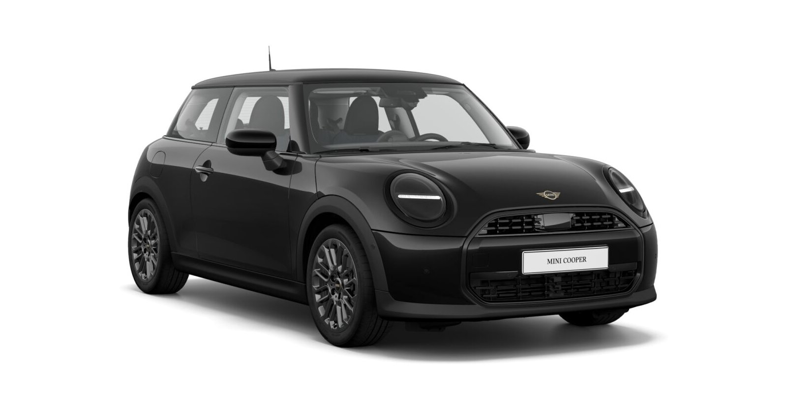 MINI Cooper C in Schwarz von vorne