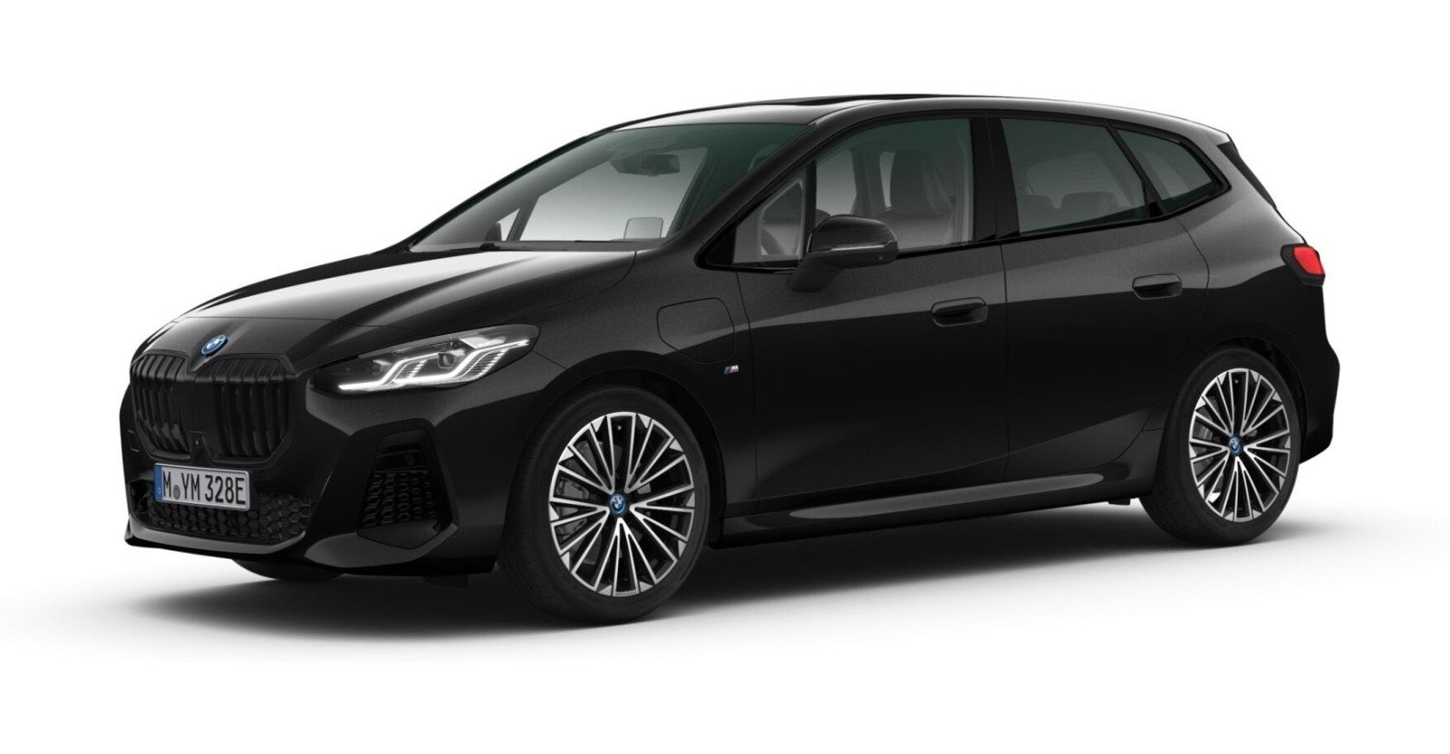BMW BMW 2er in Schwarz von vorne BMW BMW 2er in Schwarz von vorne