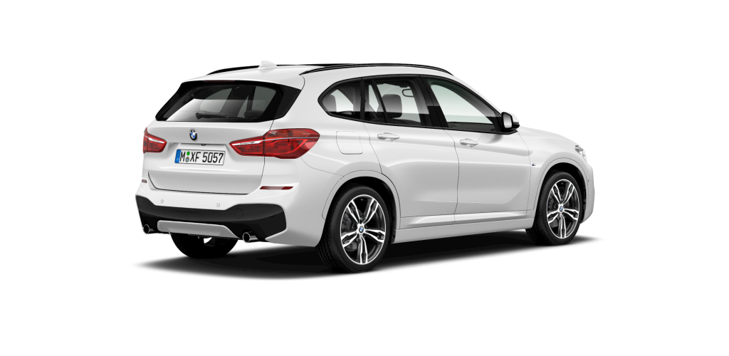 BMW BMW X in Weiß von hinten BMW BMW X in Weiß von hinten