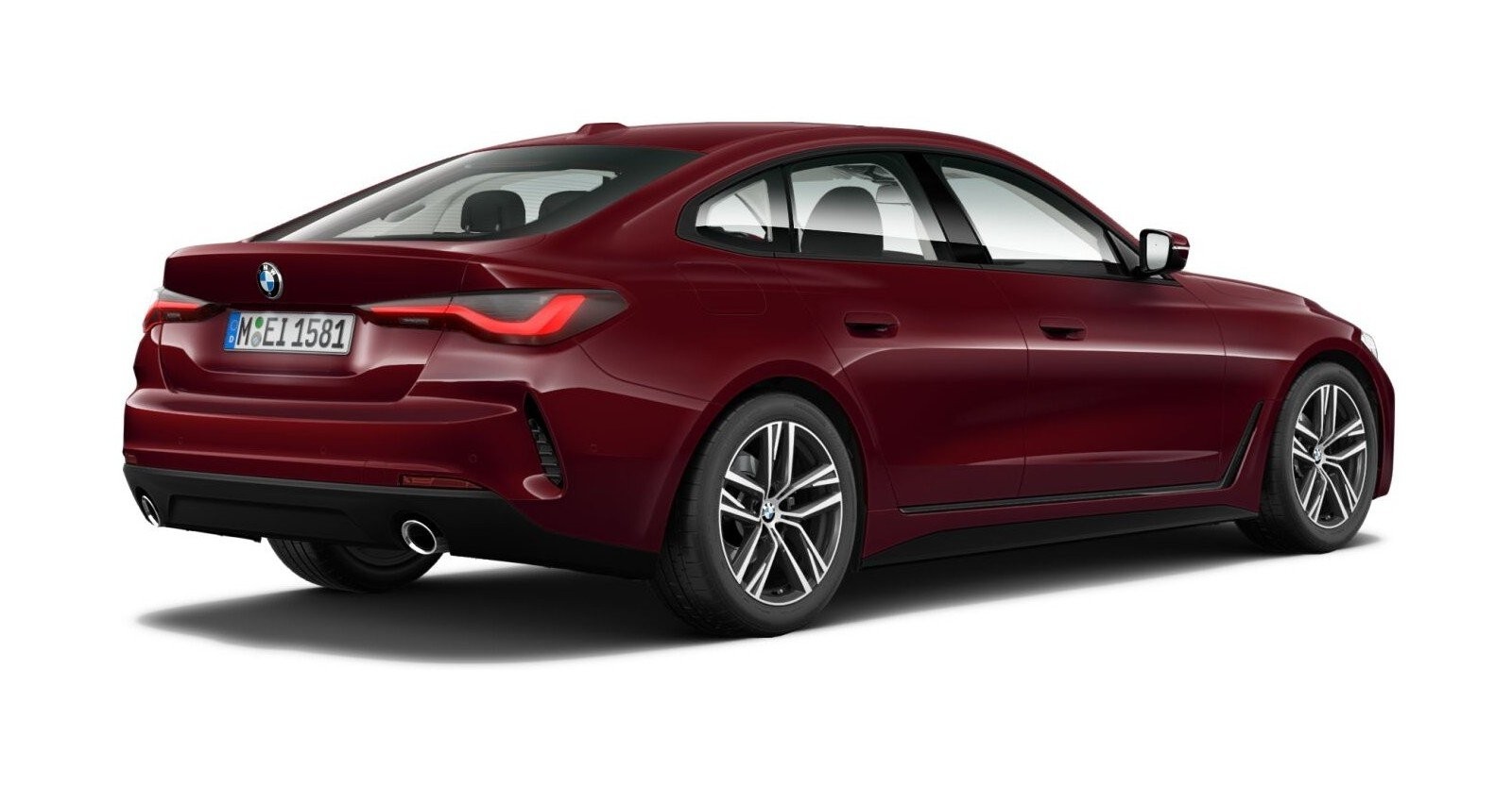 BMW BMW 4er in Rot von hinten BMW BMW 4er in Rot von hinten