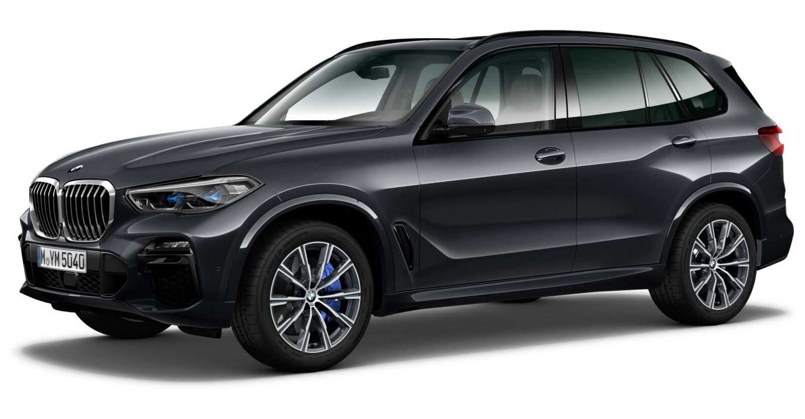 BMW X5 xDrive30d in Grau von vorne