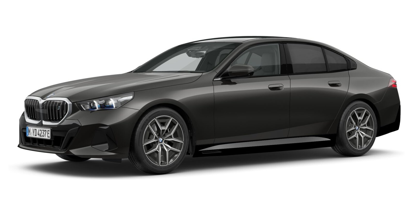 BMW i5 eDrive40 Limousine in Grau von vorne BMW i5 eDrive40 Limousine in Grau von vorne