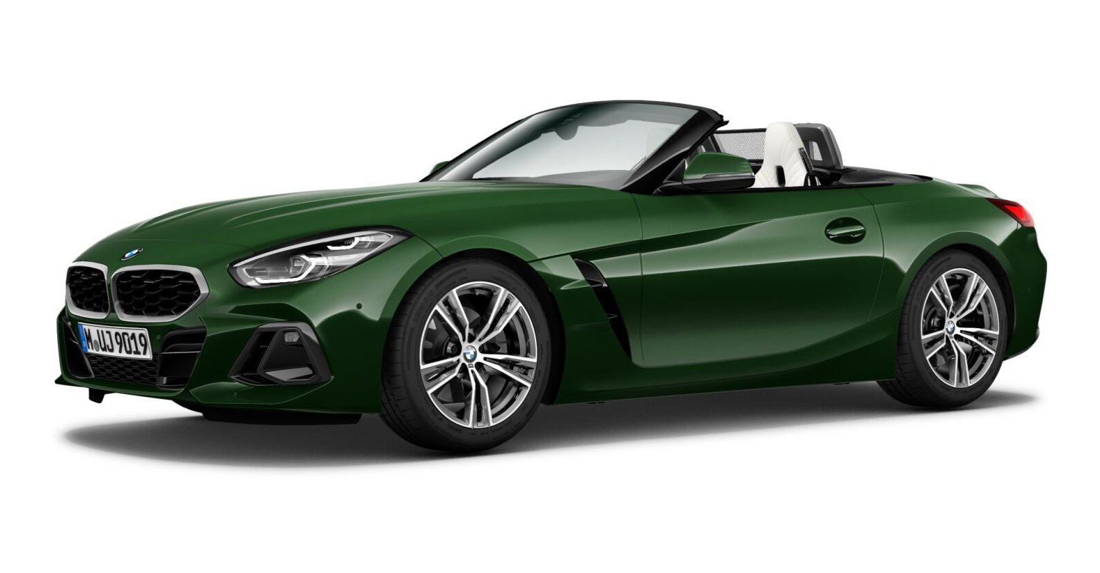 BMW Z4 sDrive20i in Grün von vorne BMW Z4 sDrive20i in Grün von vorne