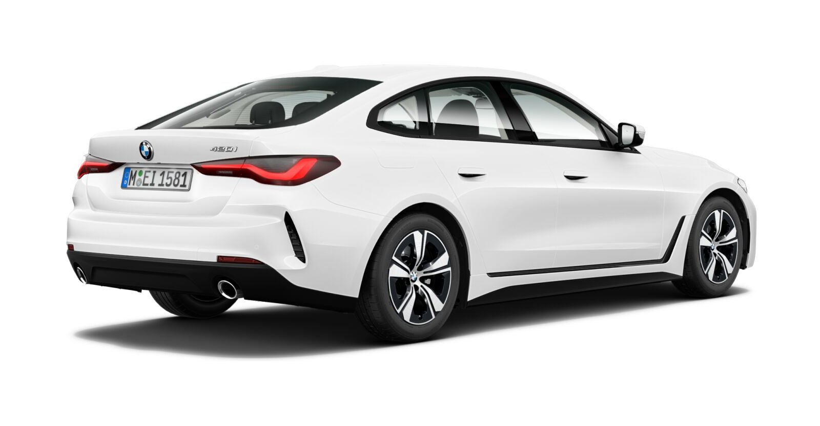 BMW BMW 4er in Weiß von hinten BMW BMW 4er in Weiß von hinten