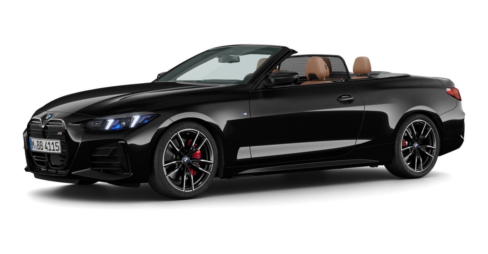 BMW BMW 4er in Schwarz von vorne BMW BMW 4er in Schwarz von vorne