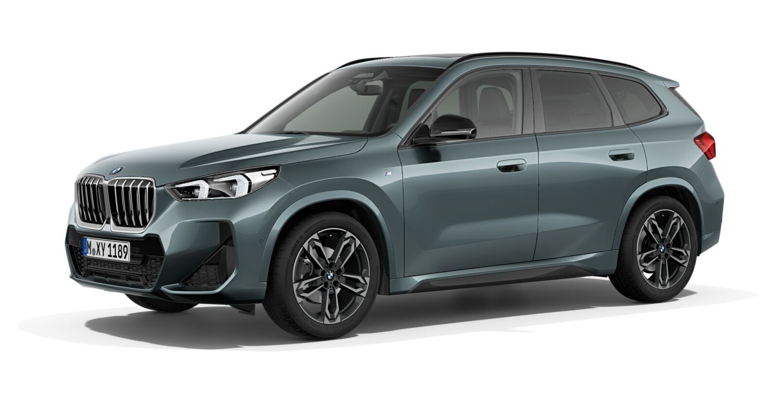 BMW X1 xDrive20d in Grün von vorne