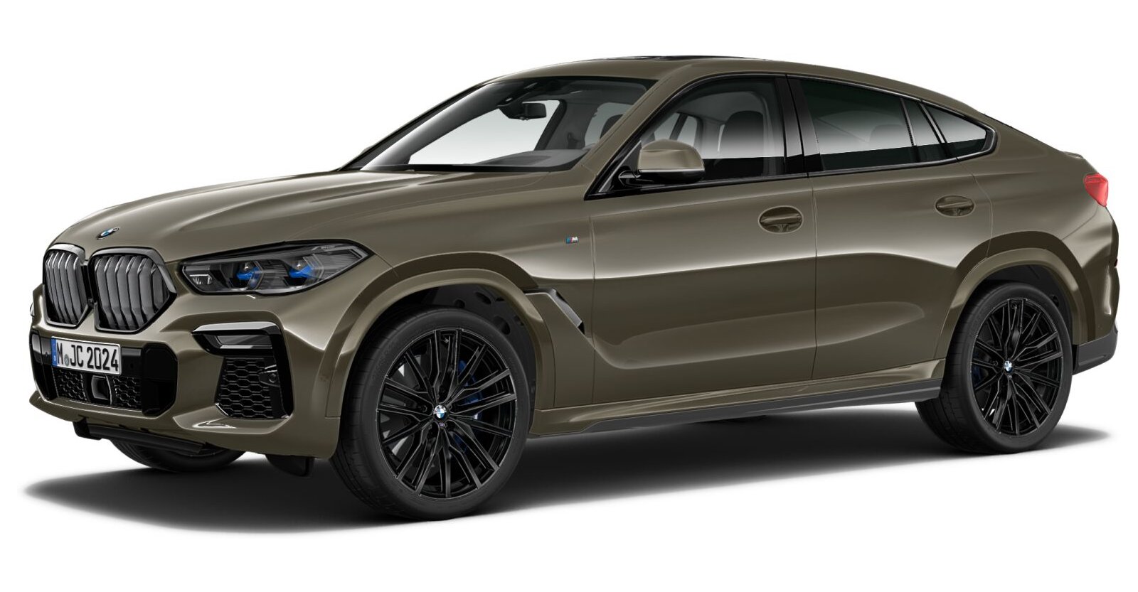 BMW X6 xDrive40i in Grün von vorne