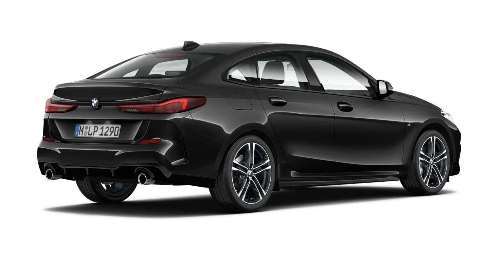 BMW BMW 2er in Schwarz von hinten