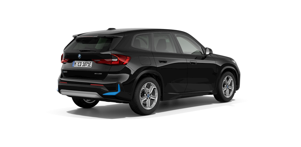 BMW BMW I in Schwarz von hinten BMW BMW I in Schwarz von hinten
