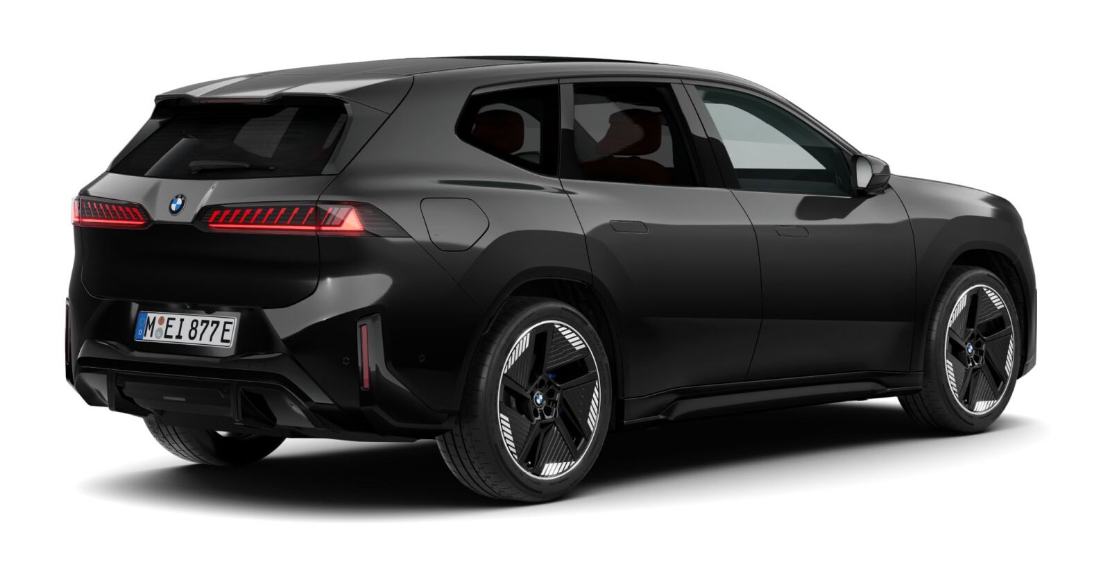 BMW BMW I in Schwarz von hinten BMW BMW I in Schwarz von hinten