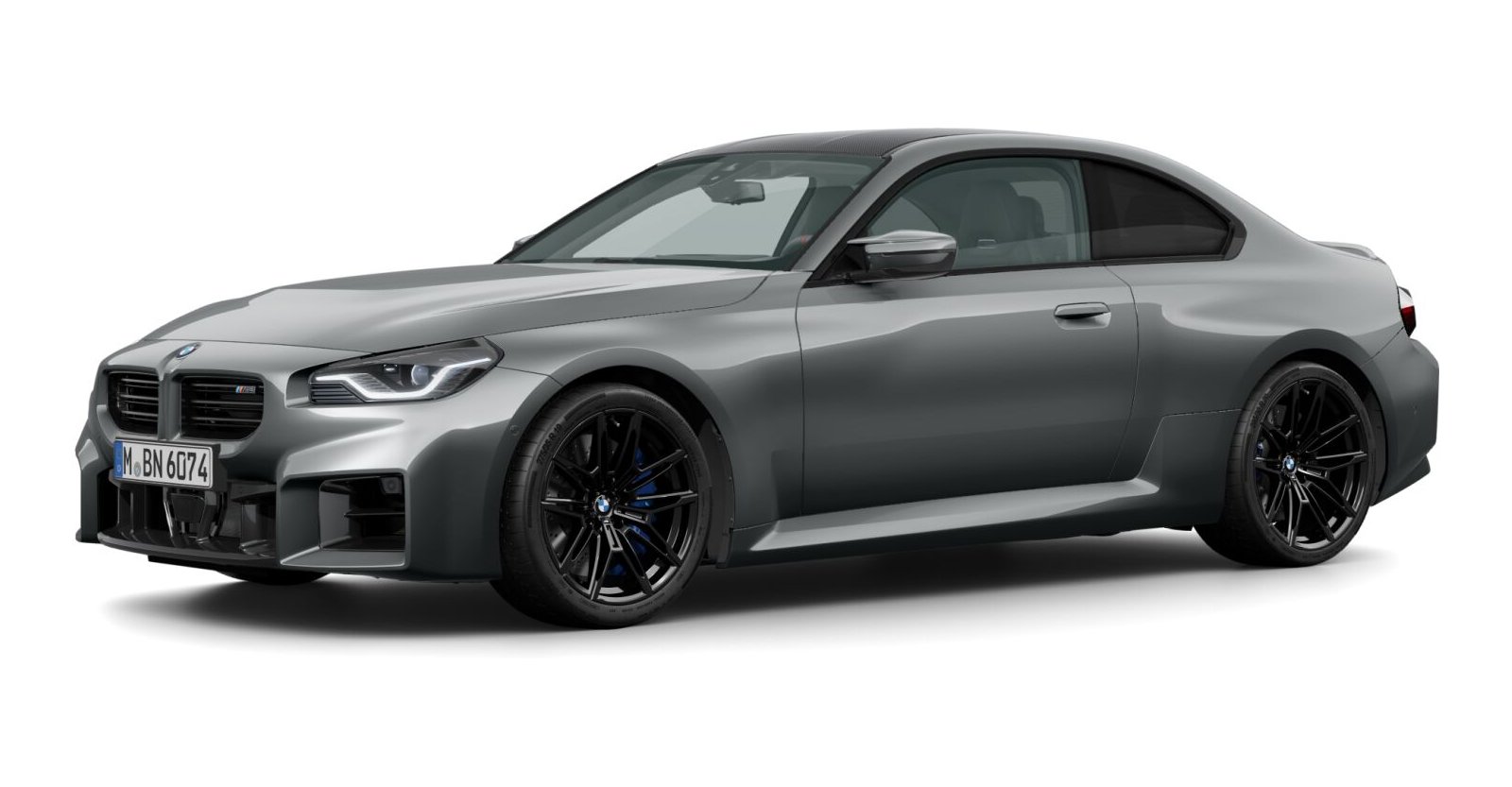 BMW M2 Coupé in Grau von vorne