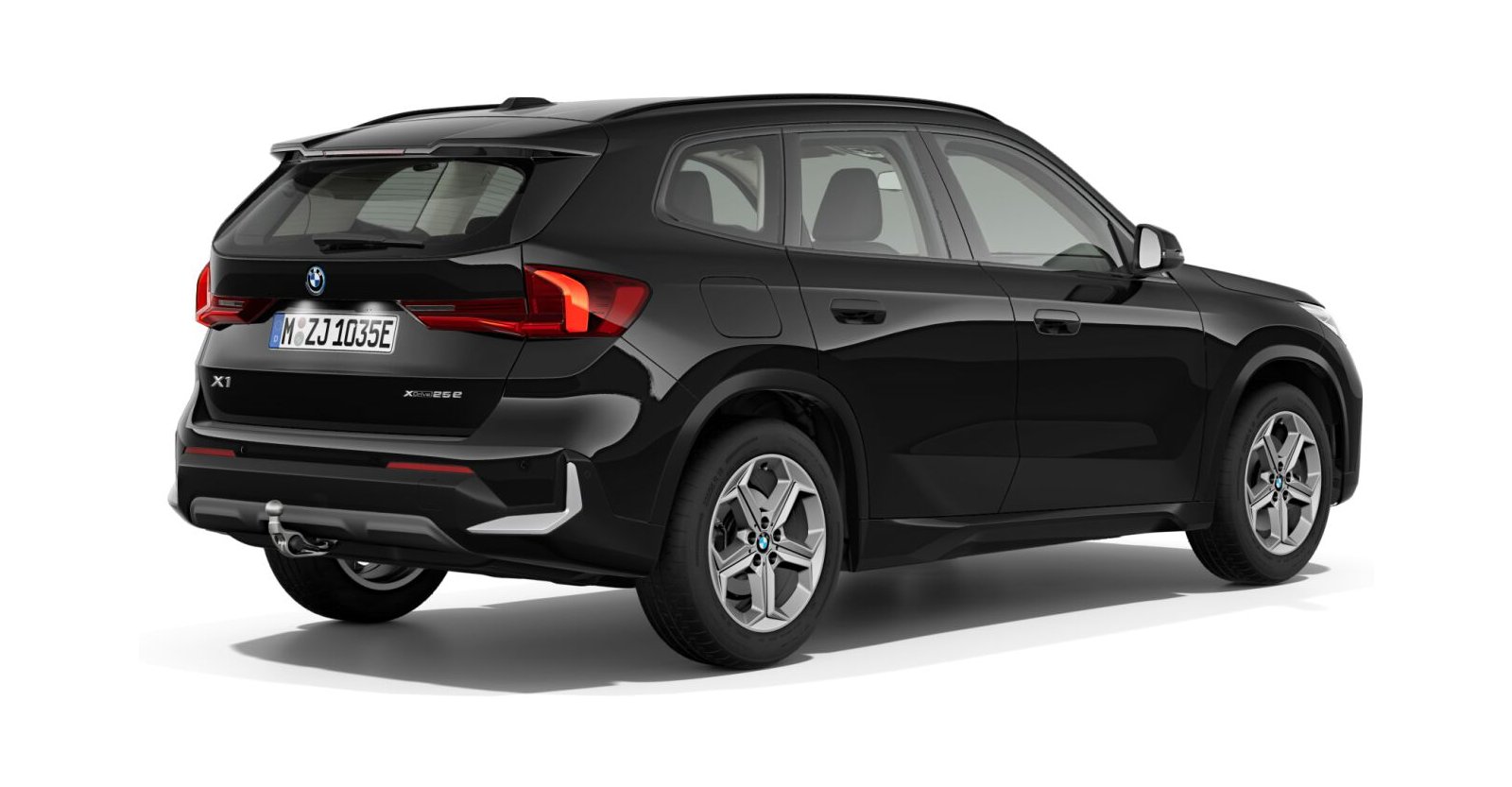 BMW BMW X in Schwarz von hinten