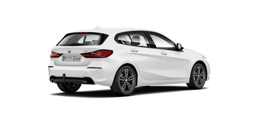 BMW BMW 1er in Weiß von hinten