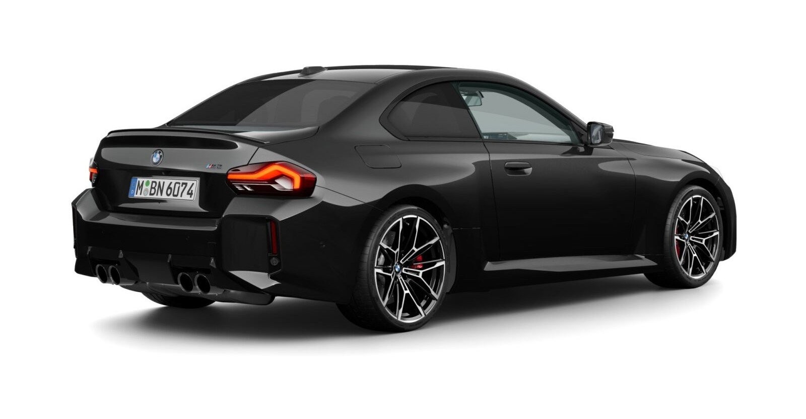 BMW BMW M in Schwarz von hinten