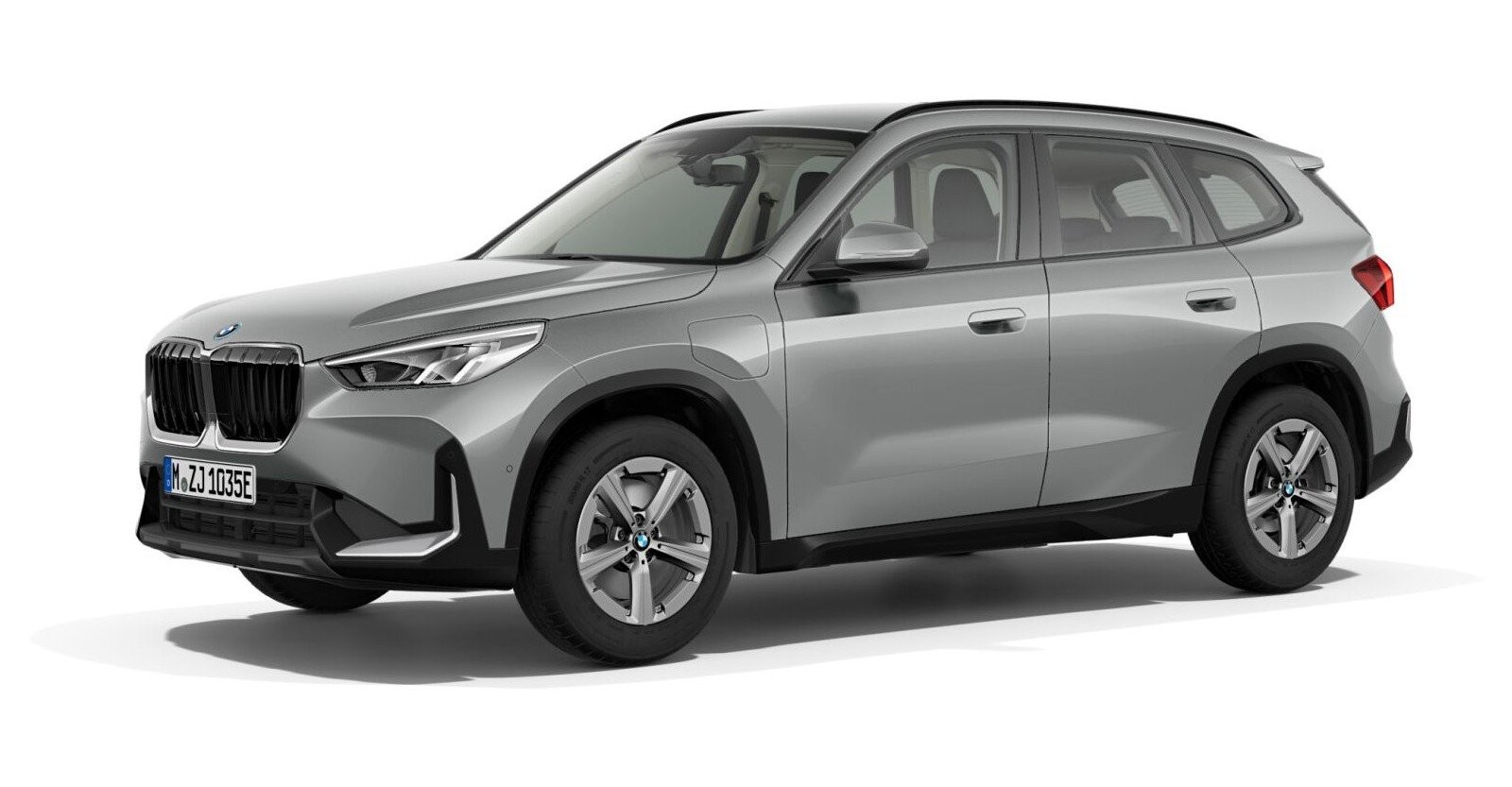 BMW X1 xDrive25e in Grau von vorne BMW X1 xDrive25e in Grau von vorne