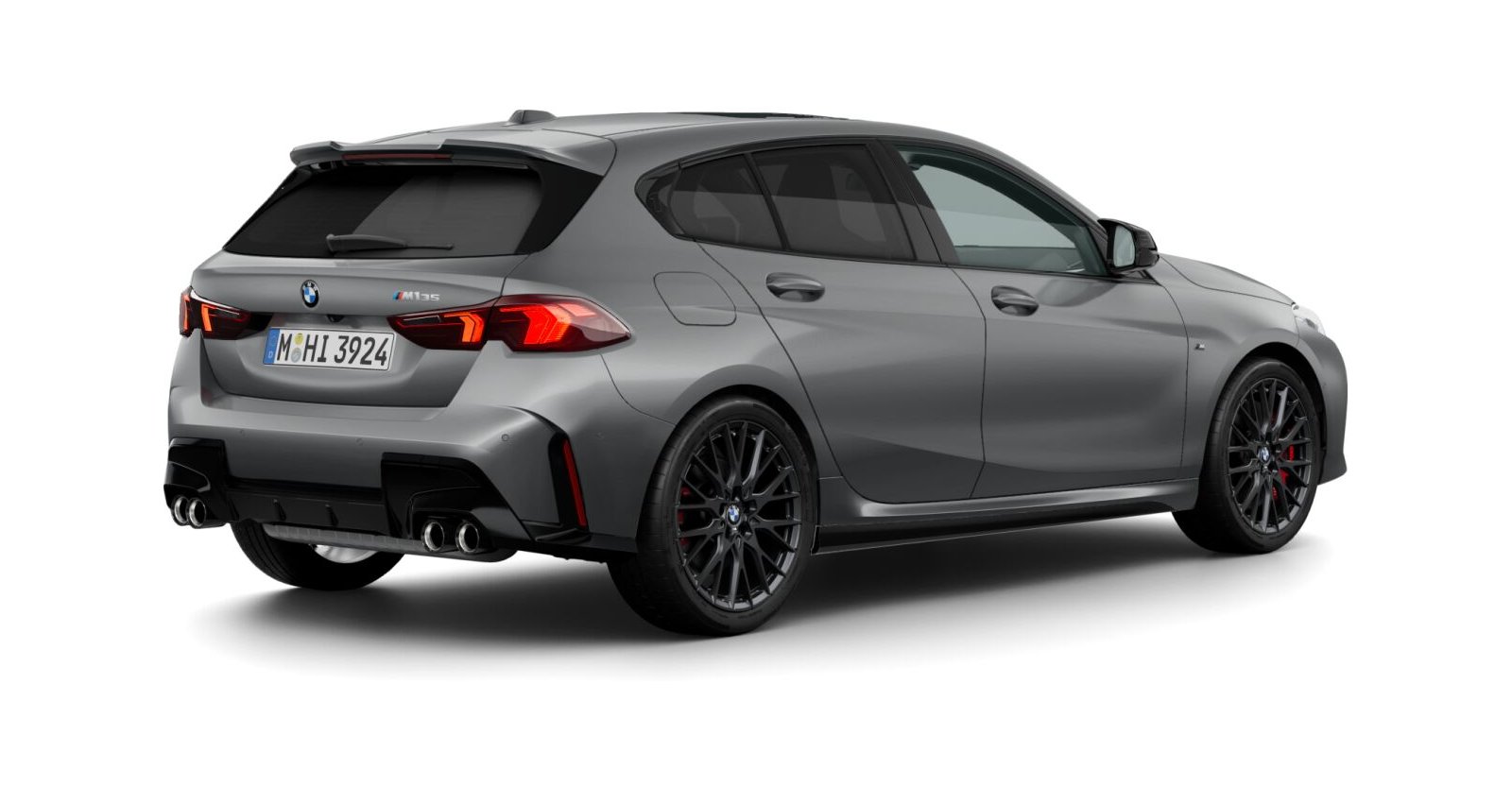 BMW BMW 1er in Grau von hinten