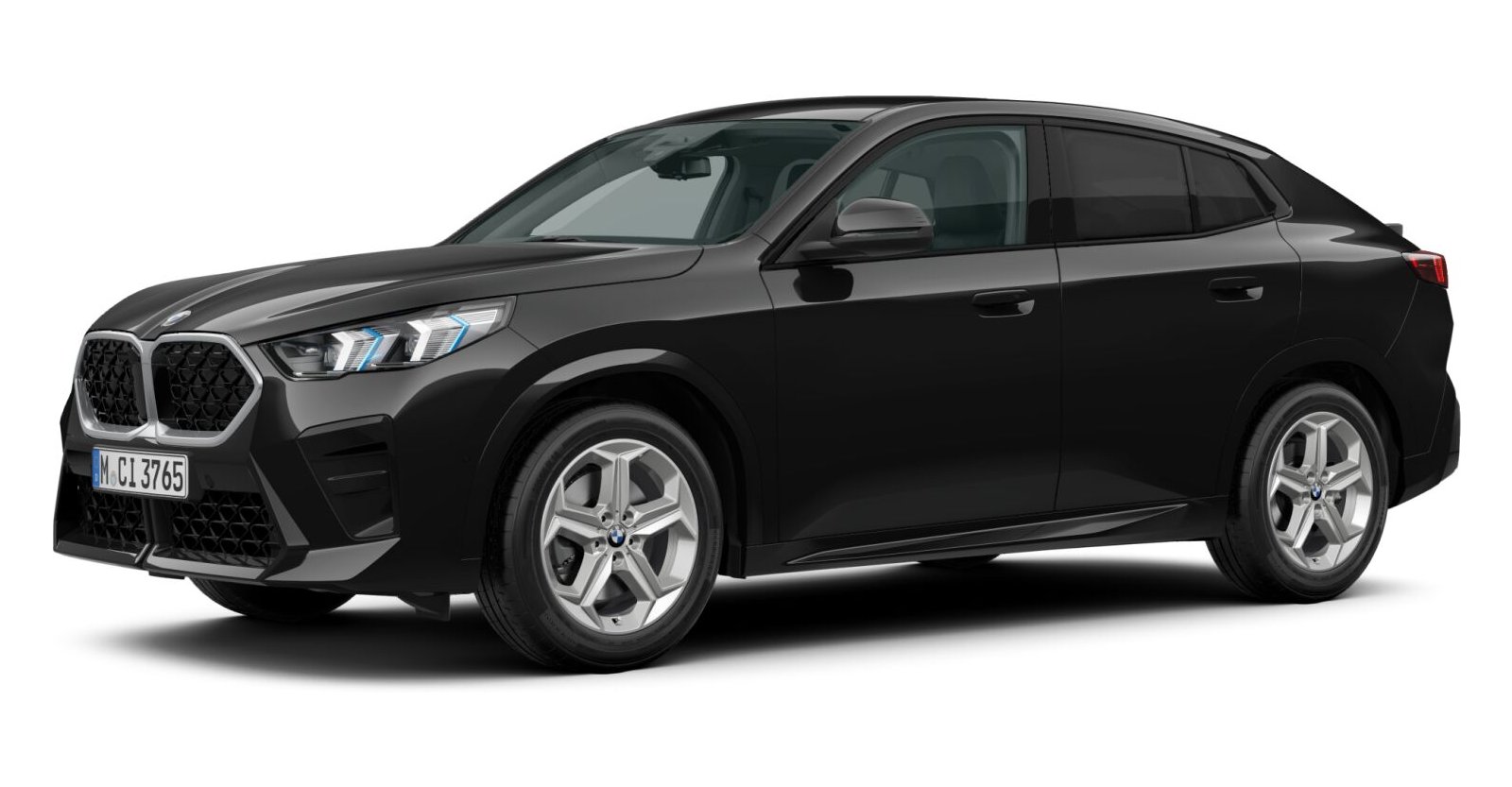 BMW X2 sDrive20i in Schwarz von vorne