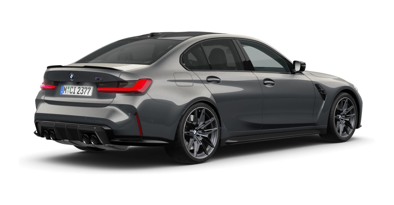 BMW BMW M in Grau von hinten