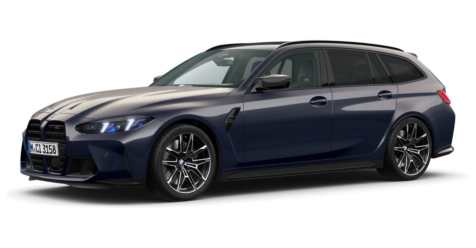 BMW M3 Competition Touring mit M xDrive in Individual von vorne