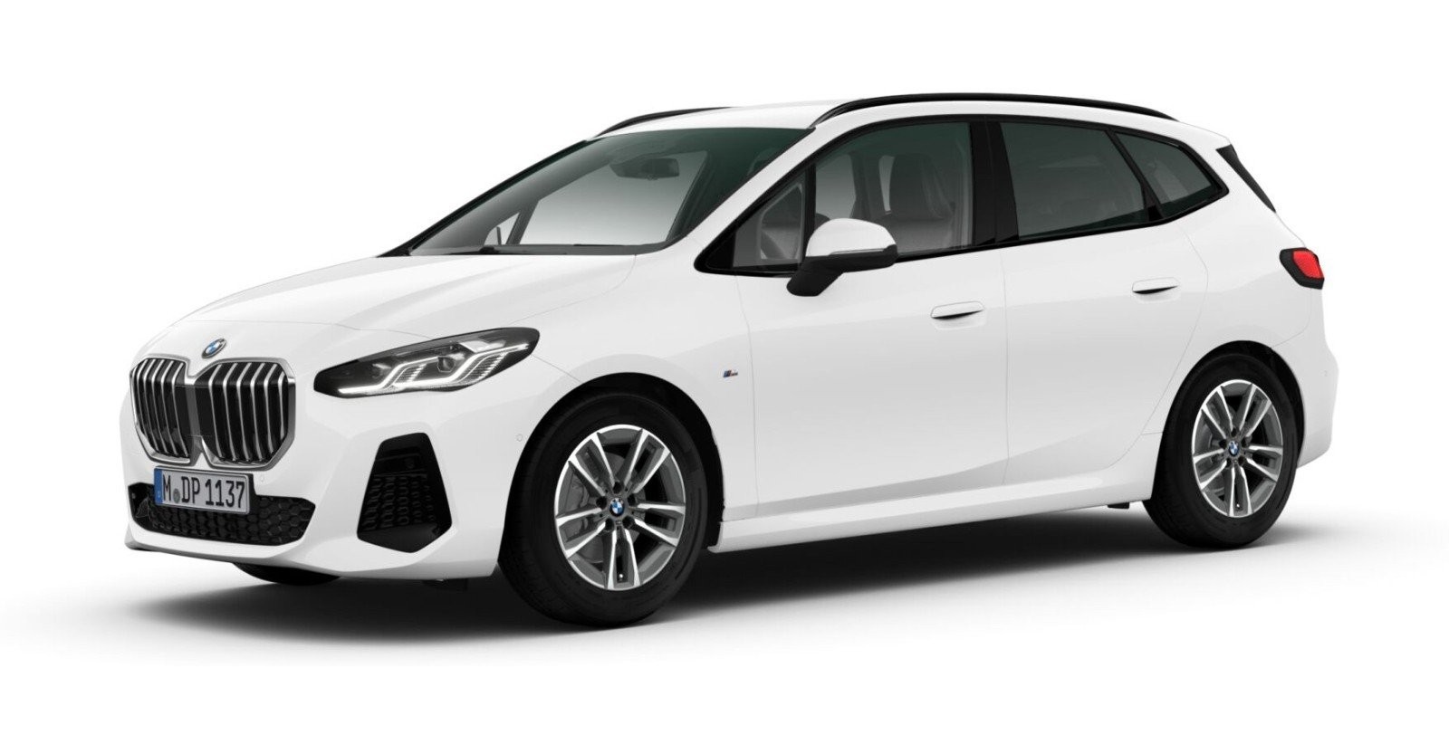 BMW 220i Active Tourer in Weiß von vorne BMW 220i Active Tourer in Weiß von vorne