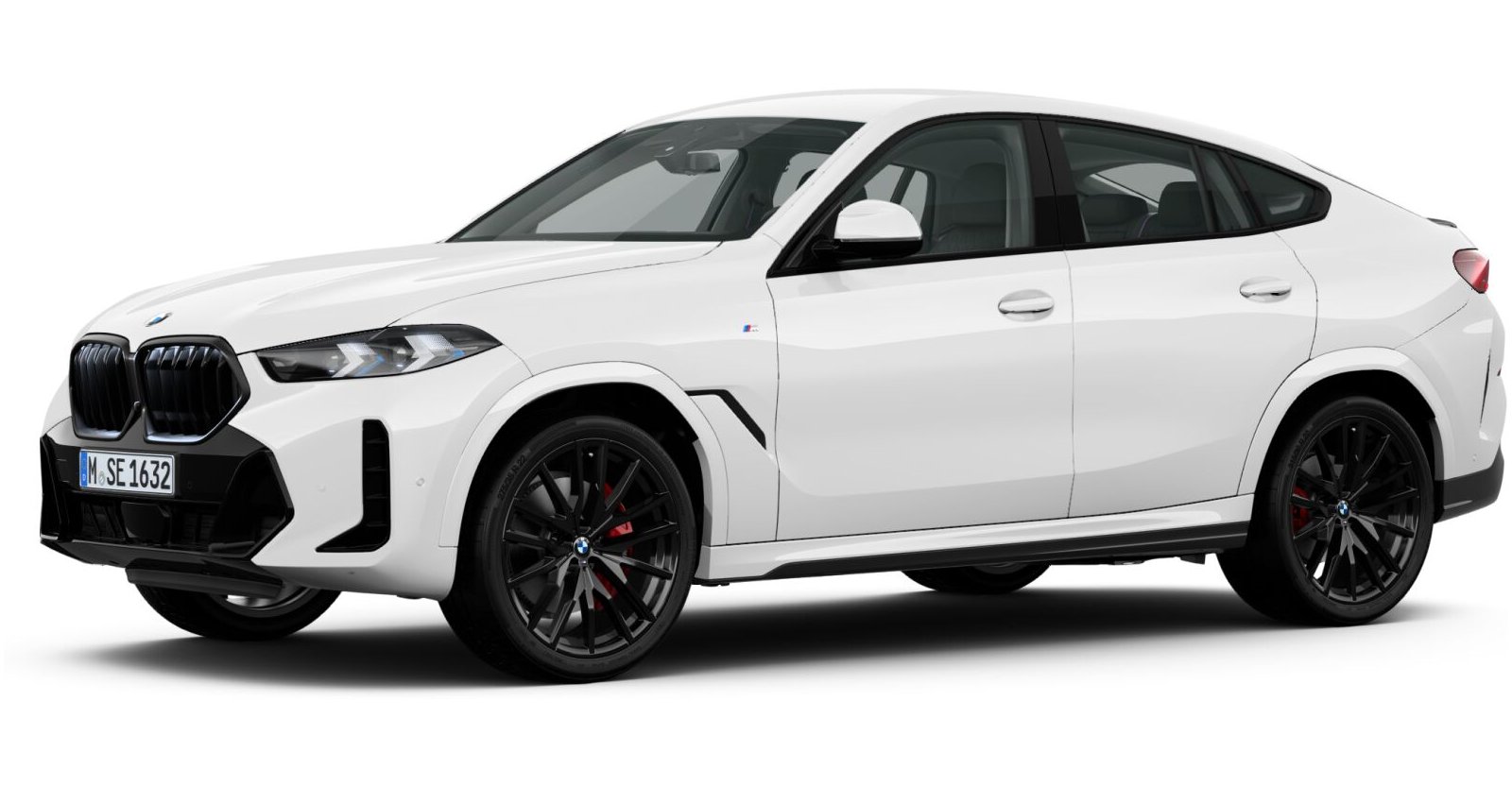 BMW X6 xDrive30d M Sport in Wei&szlig; von vorne