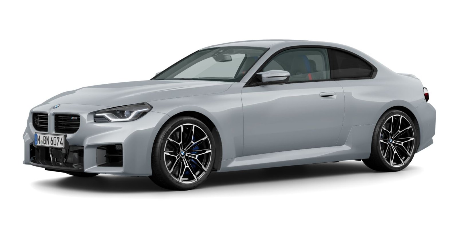 BMW M2 Coupé in Grau von vorne