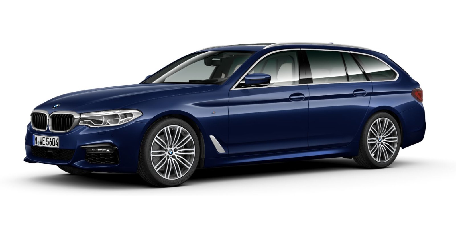 BMW BMW 5er in Blau von vorne BMW BMW 5er in Blau von vorne