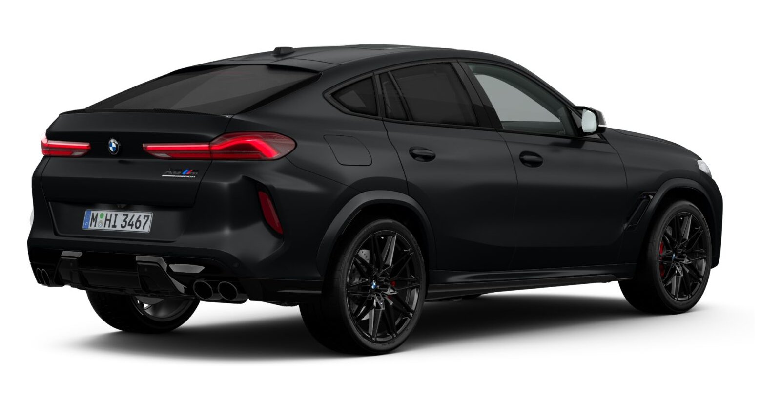 BMW BMW M in Schwarz von hinten
