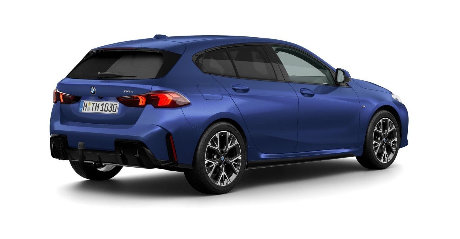 BMW BMW 1er in Blau von hinten