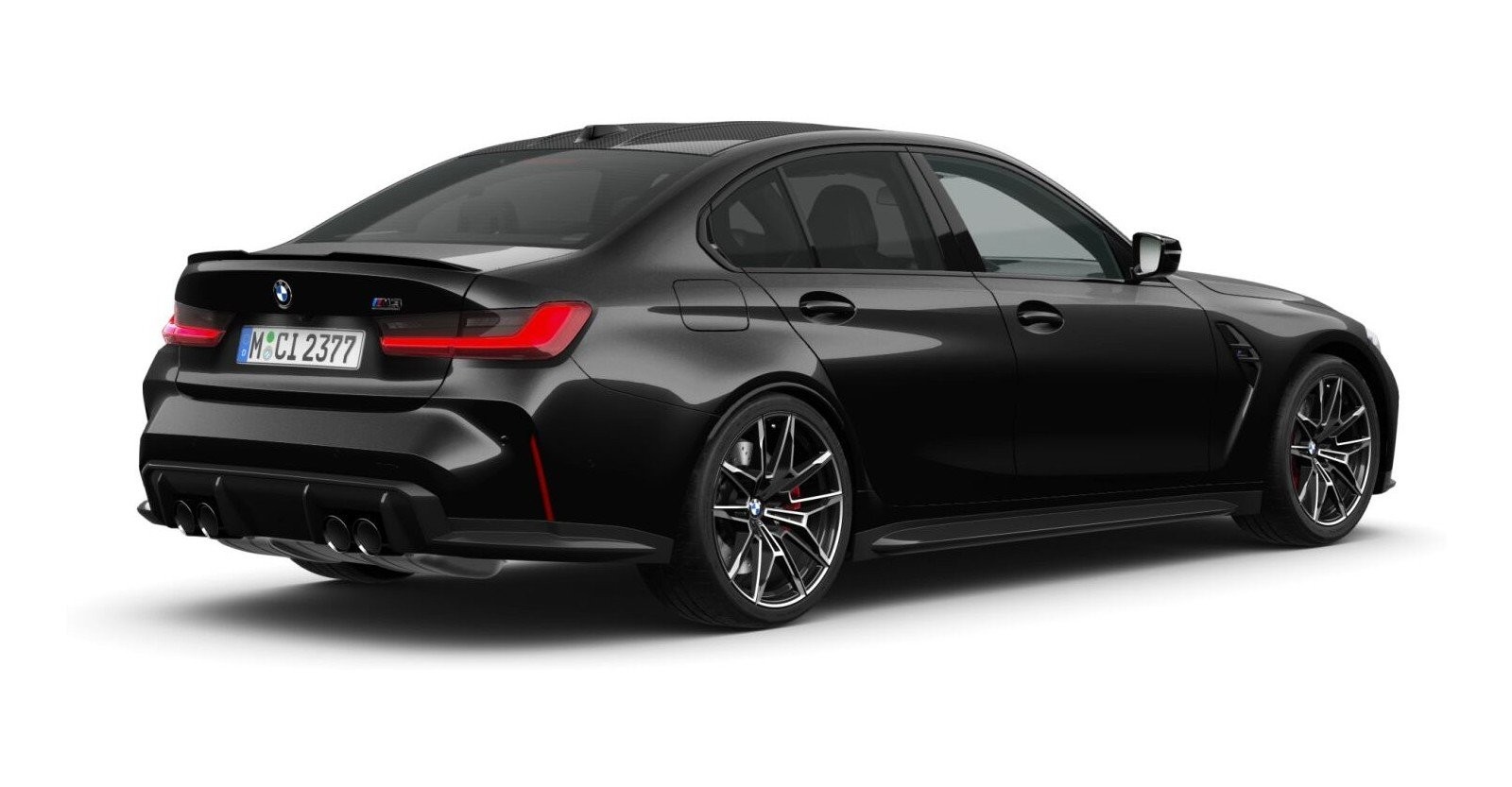 BMW BMW M in Schwarz von hinten BMW BMW M in Schwarz von hinten