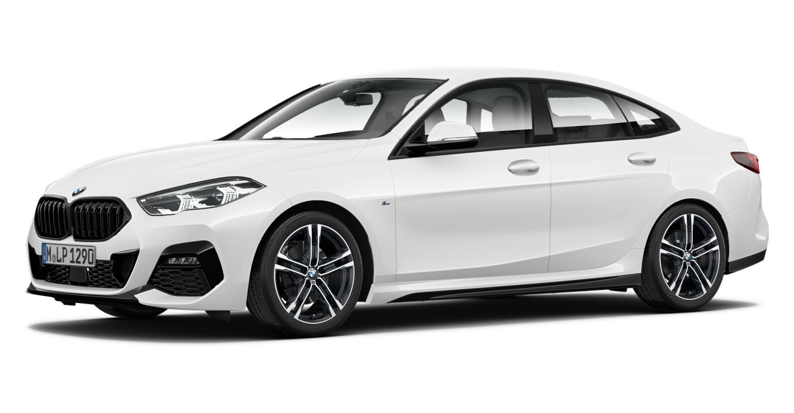 BMW 220i Gran Coup&eacute; in Wei&szlig; von vorne