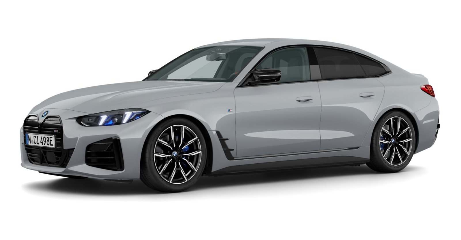 BMW i4 M50 Gran Coupé in Grau von vorne BMW i4 M50 Gran Coupé in Grau von vorne
