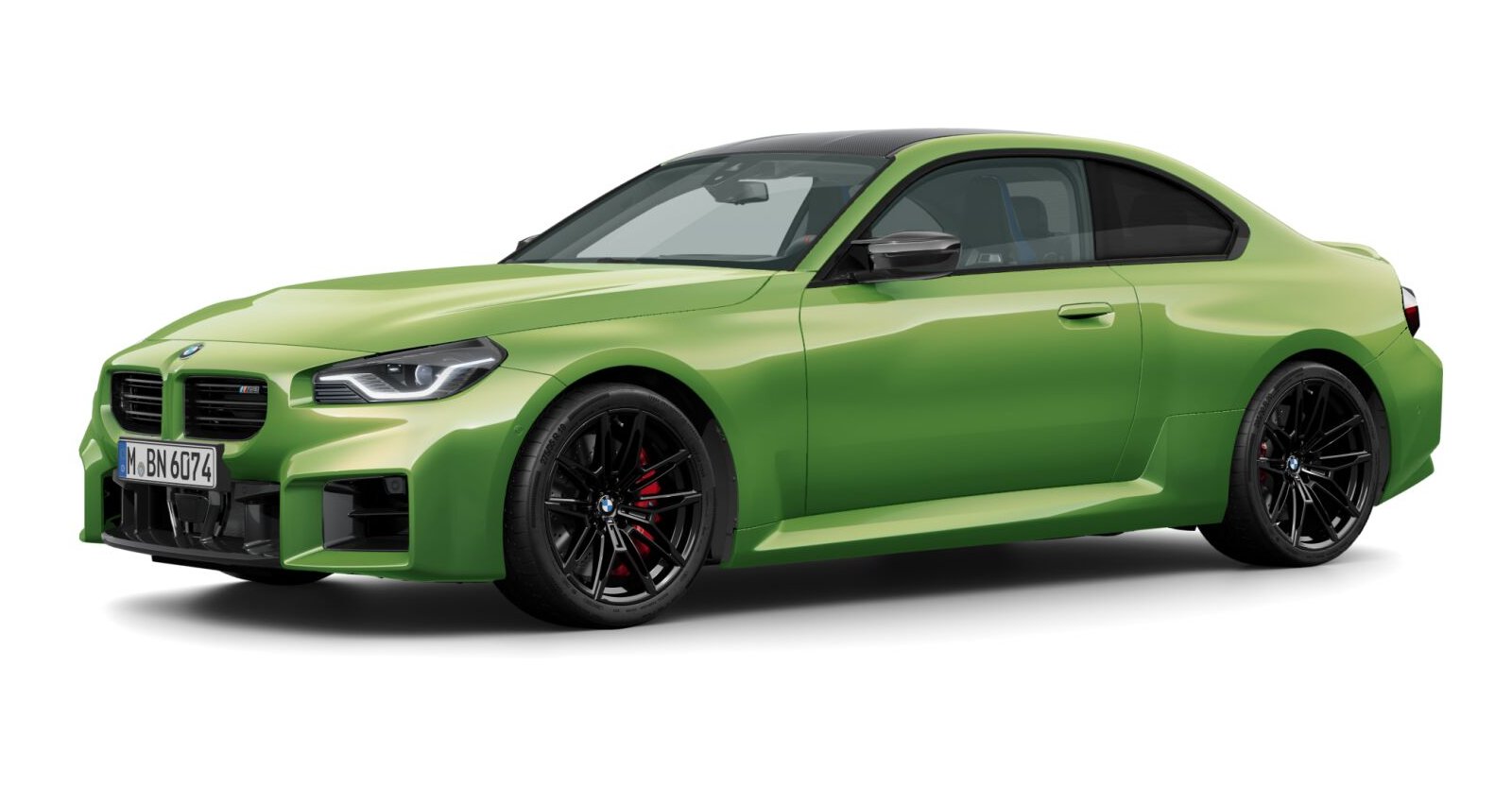 BMW M2 Coupé in Grün von vorne BMW M2 Coupé in Grün von vorne